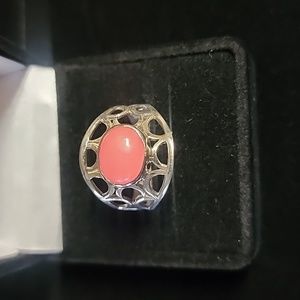 Burmese Pink Jade Ring